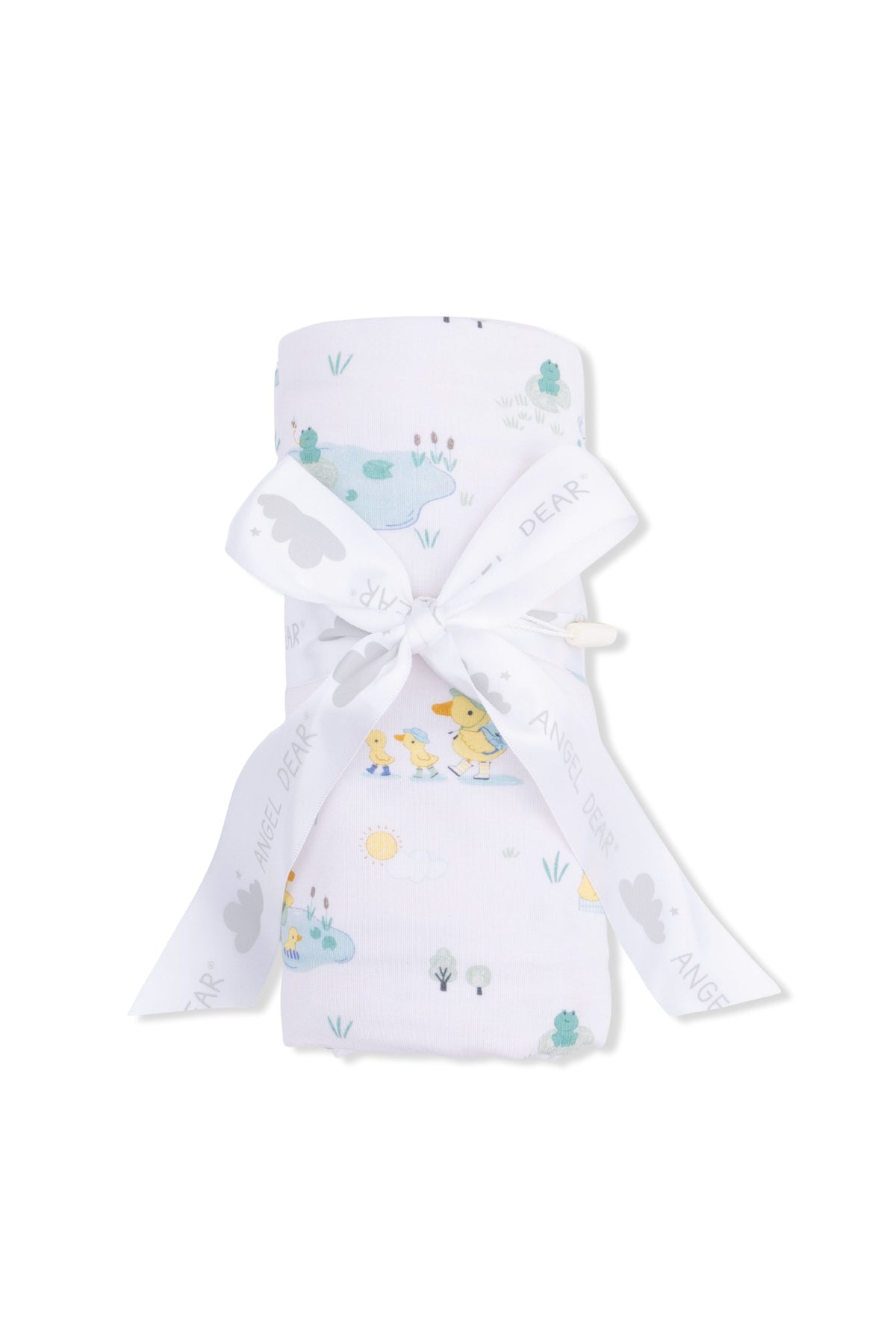 Gender neutral duck swaddle blanket