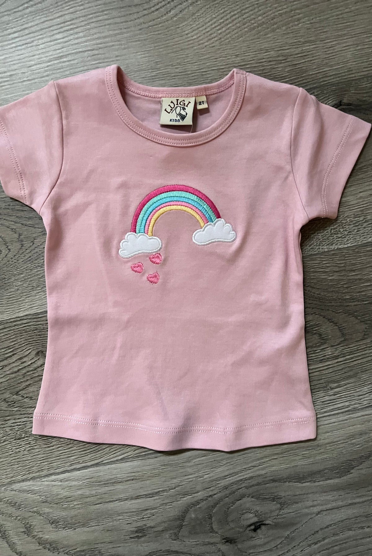 Pink Tee-Rainbow by Luigi Kids