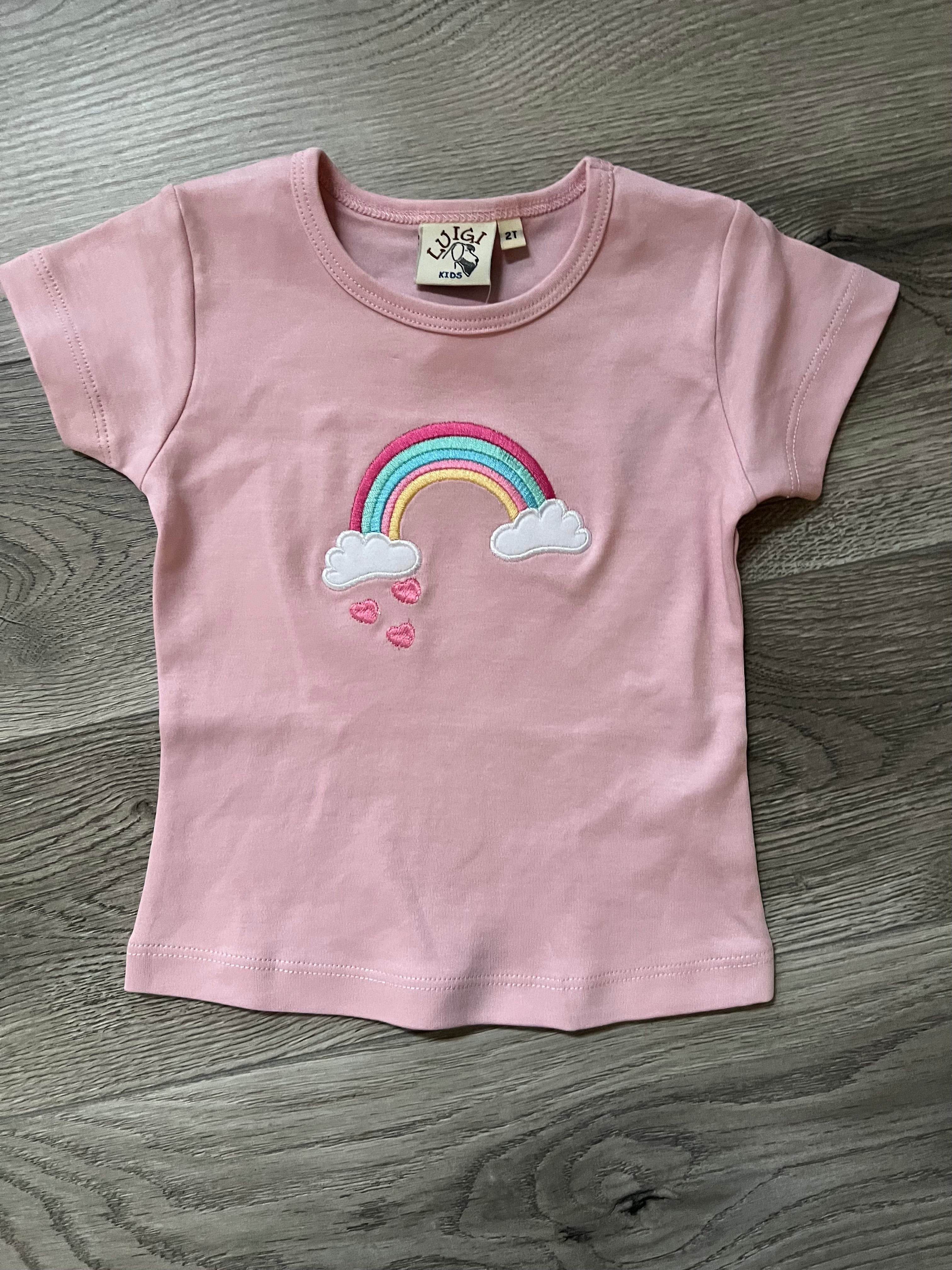 Pink Tee-Rainbow by Luigi Kids