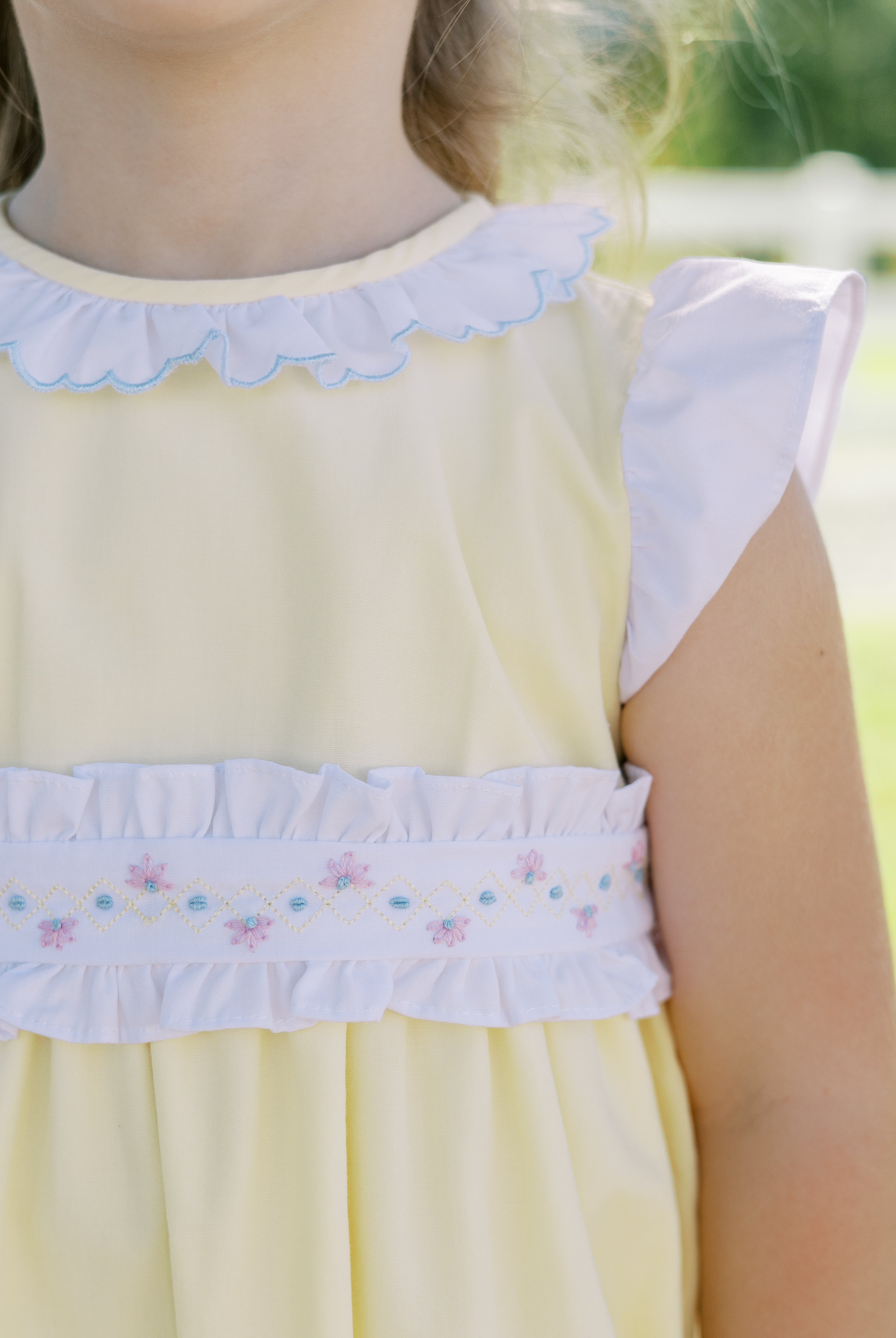 Close up detail of dress -Proper Peony