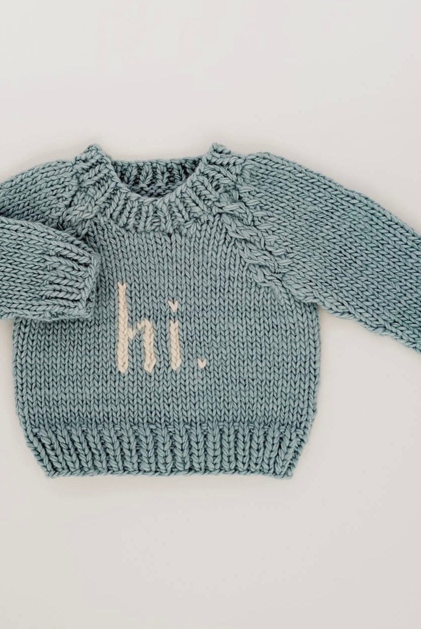 hi baby knit sweater, newborn baby photo props, cute newborn photo ideas, hi sweater for newborn