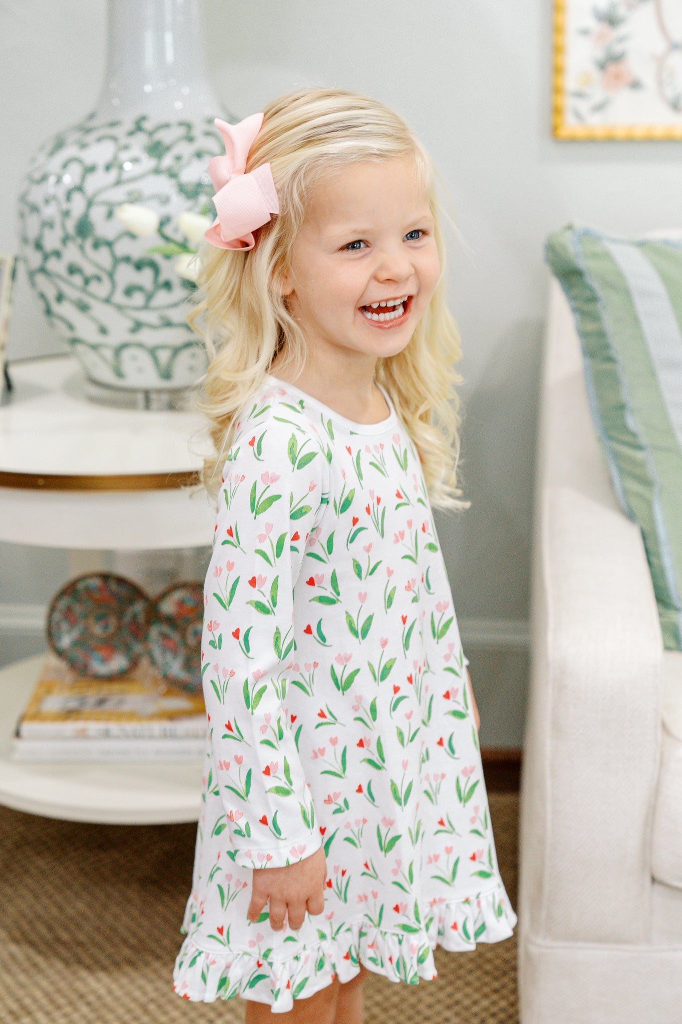 Toddler Girl Valentine Dress by Proper Peony