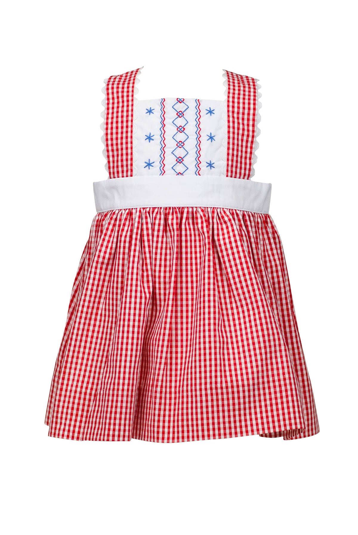Liberty Dress Red Check by the Proper Peony