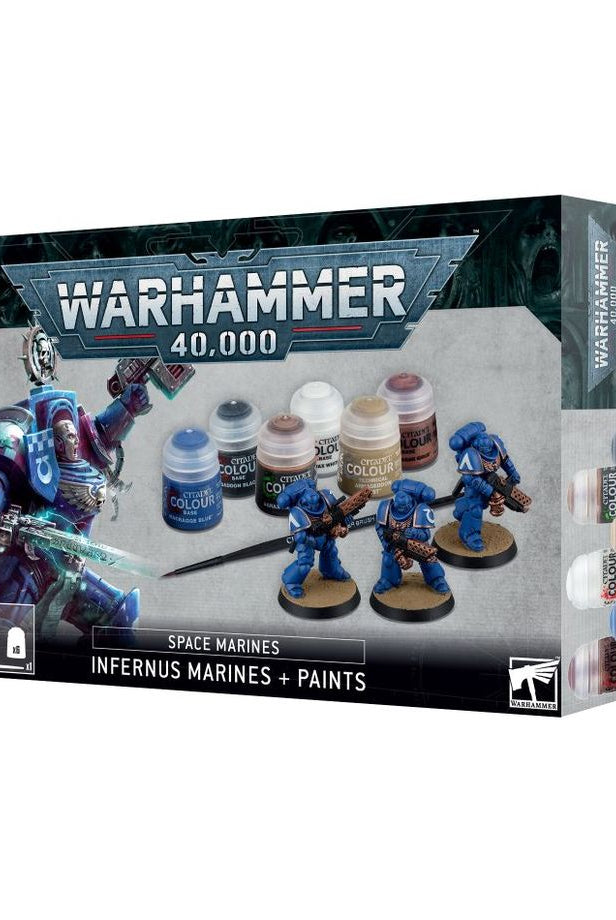 Warhammer 40,000 Infernus Marines and Paints Set