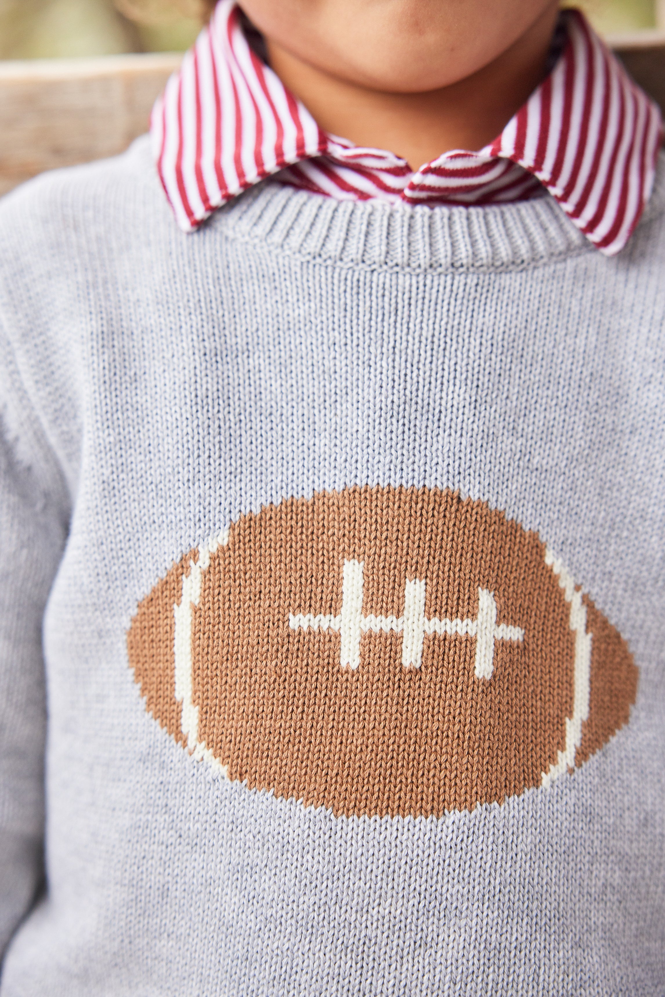 Football sweater detail Little English
