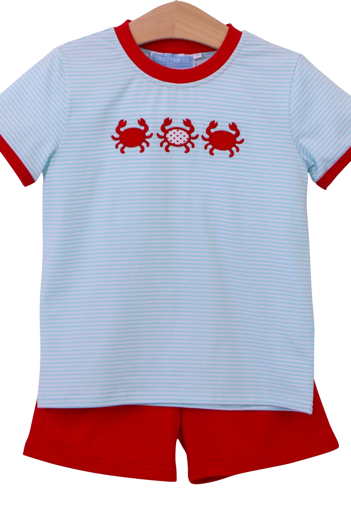 Crab Trio Short Set by Trotter Street Kids
