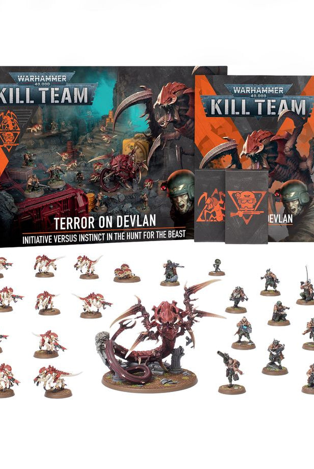 Warhammer 40K Kill Team Terror on Devlan terrain and models