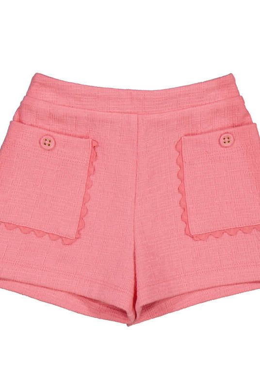 Mayoral girls pink ric rac pocket summer shorts