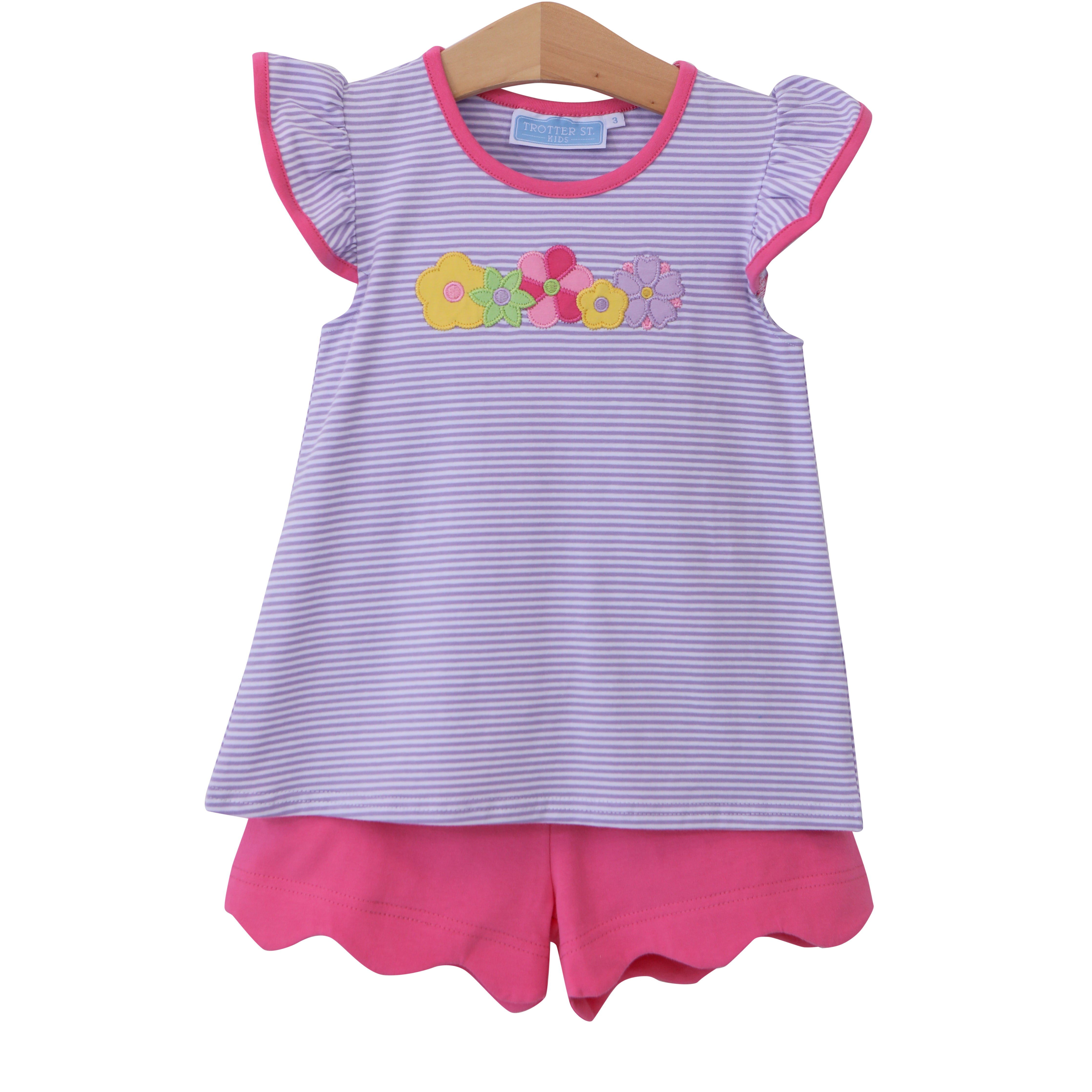 Flowers Short Set by Trotter Street Kids