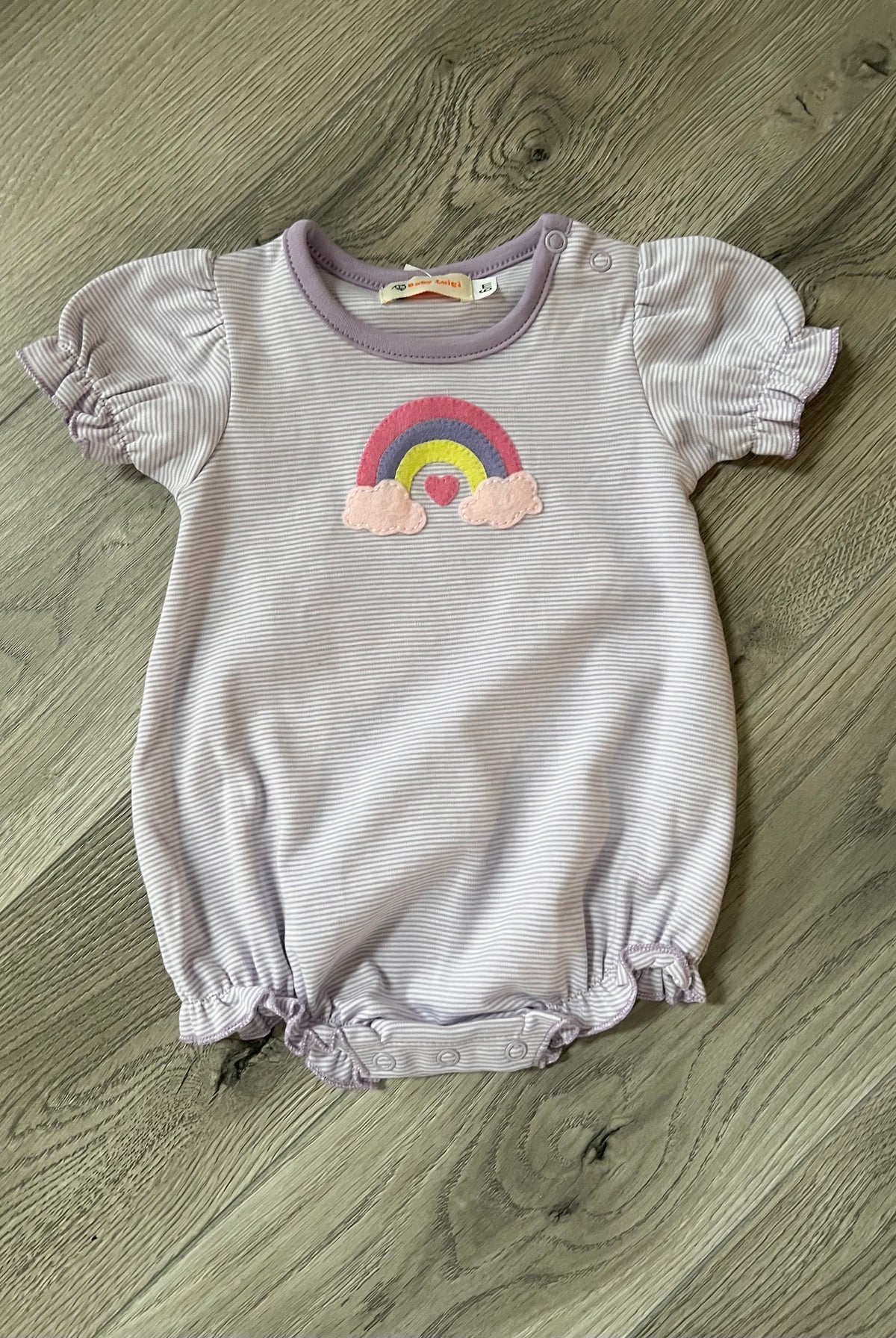 Lavender Stripe Rainbow Bubble by Luigi Kids