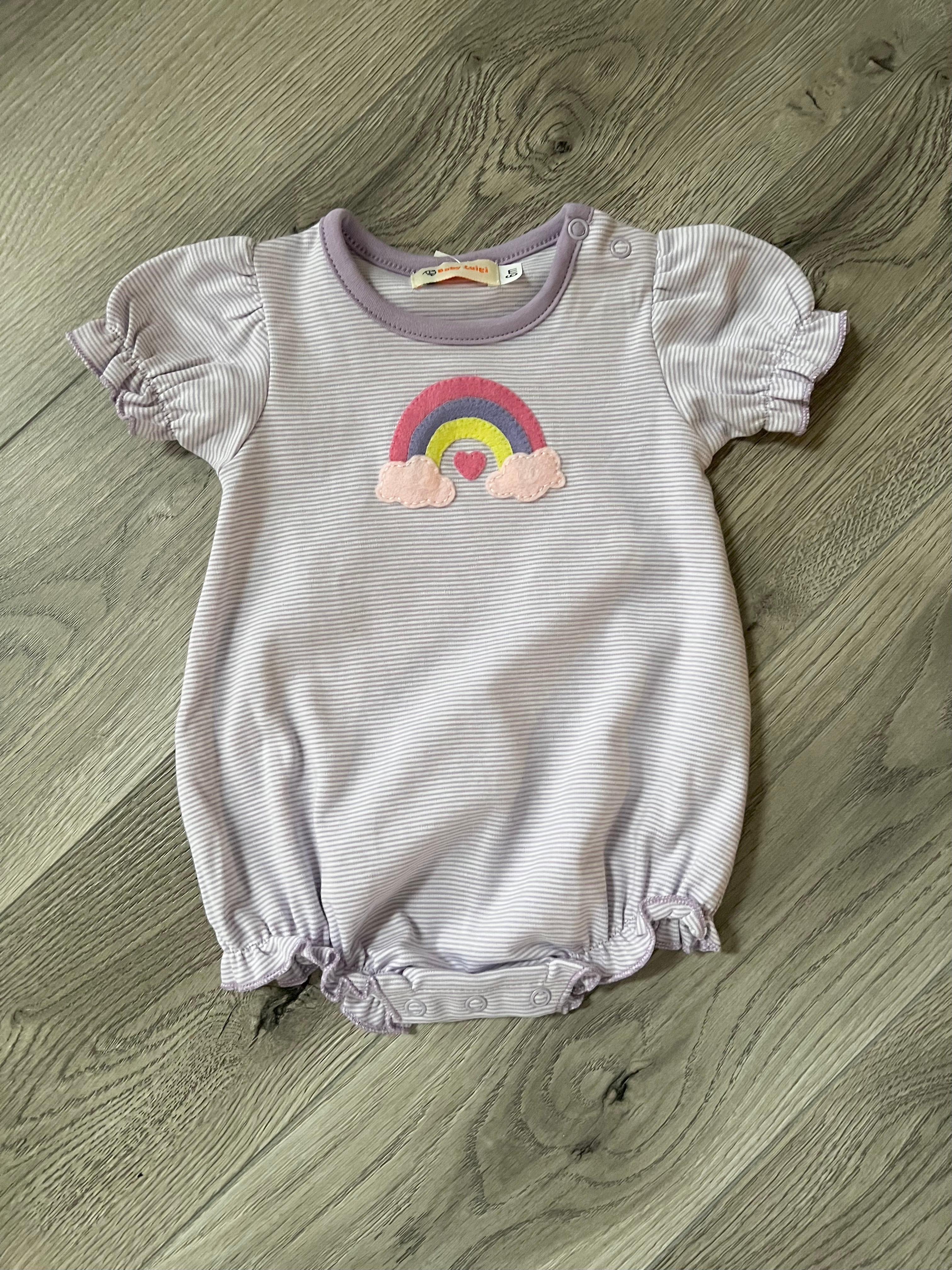 Lavender Stripe Rainbow Bubble by Luigi Kids