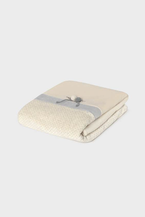 Velour Cream Blanket by Mayoral