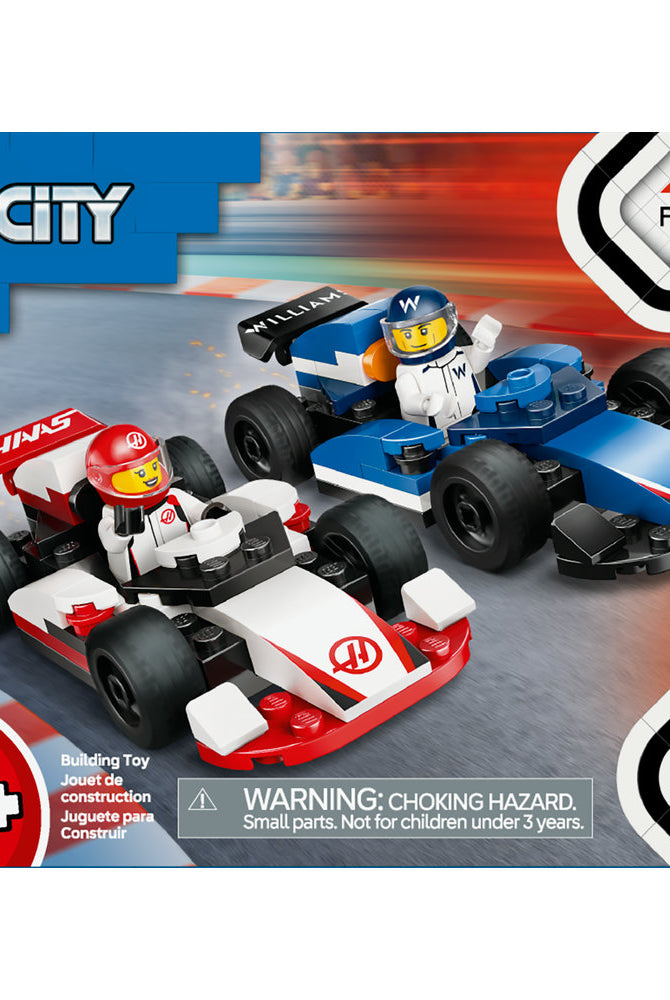 Lego F1 Williams Racing & Haas F1 Race Cars