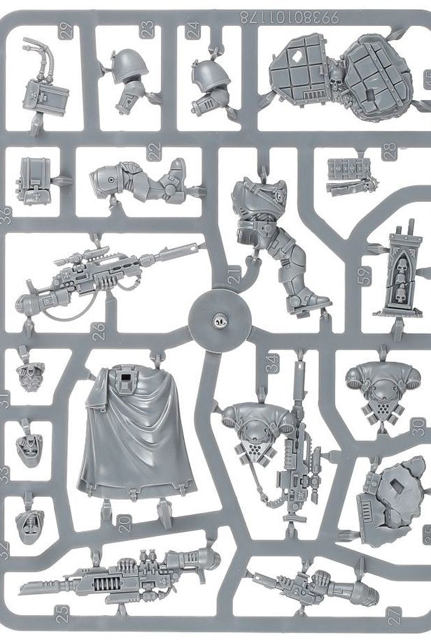 Space Marines Eliminators model kit Sprue 1