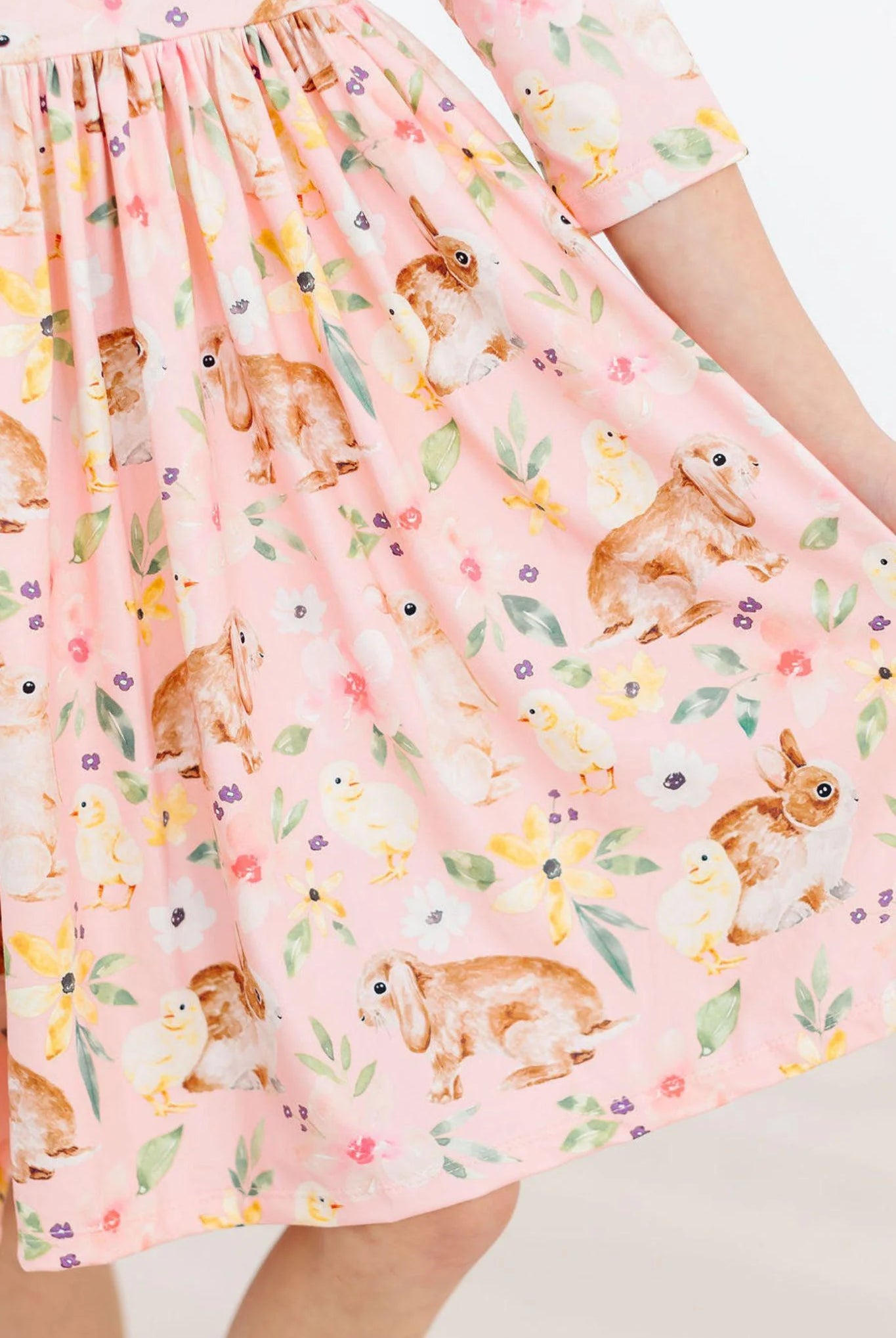 Chicks and Bunnies Ruffle Twirl Dress