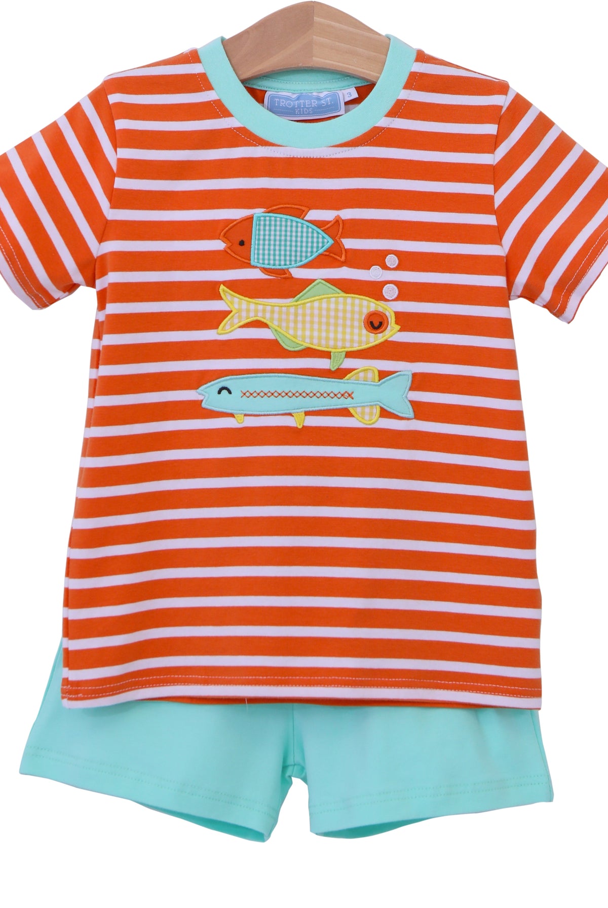 Fish Trio Short Set by Trotter Street Kids