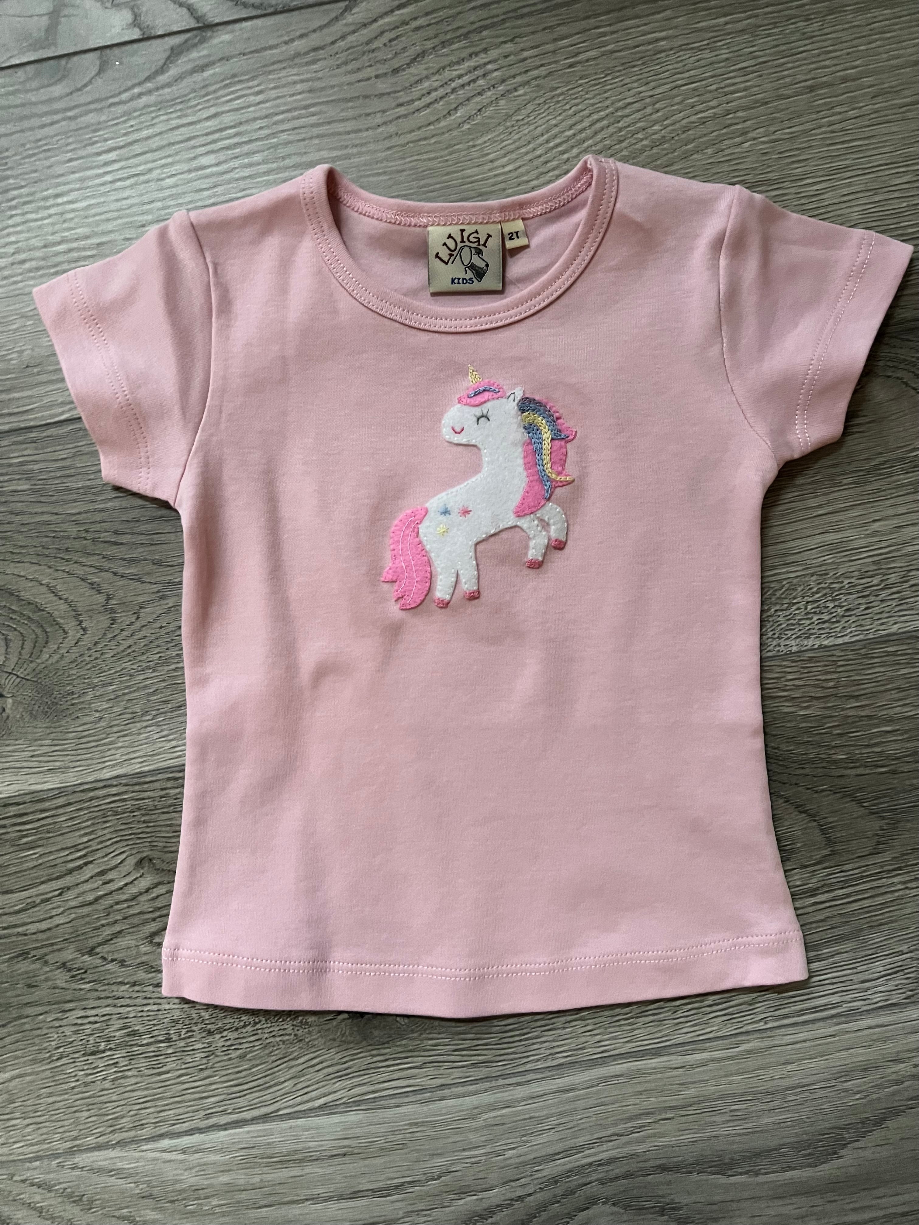 Pink Tee-Unicorn by Luigi Kids