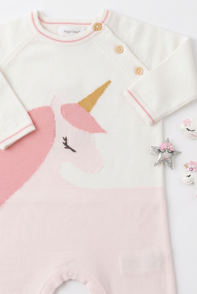 Angel Dear Knit Unicorn Coverall