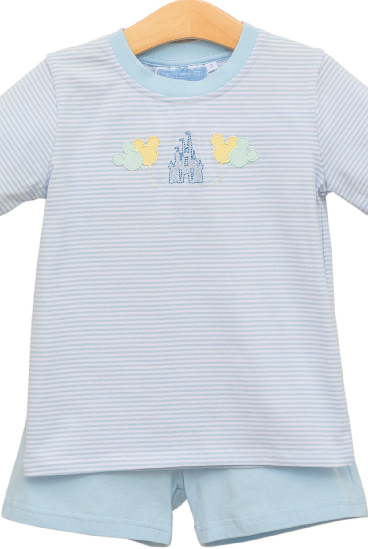 Magical short set by Trotter Street Kids - toddler boy outfit with castle theme