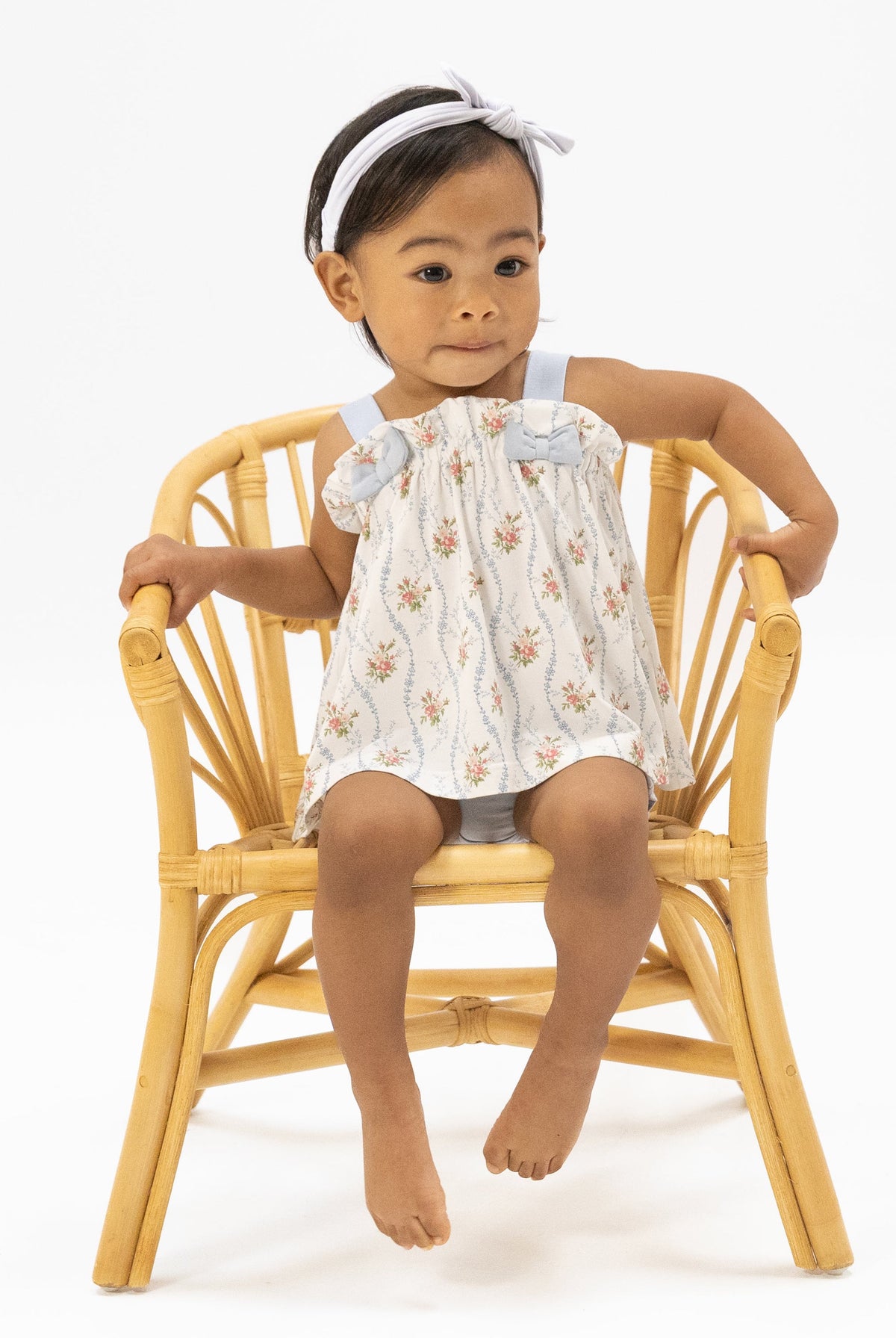Angel Dear Baby Girl Bloomer Set - Heirloom Rose Stripe