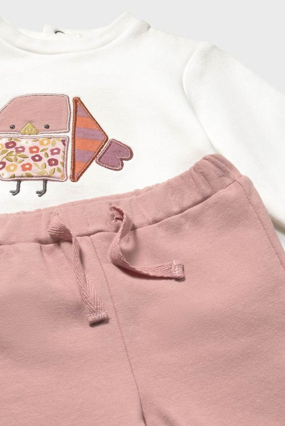 Mayoral baby girl fall clothing - floral vest and legging set