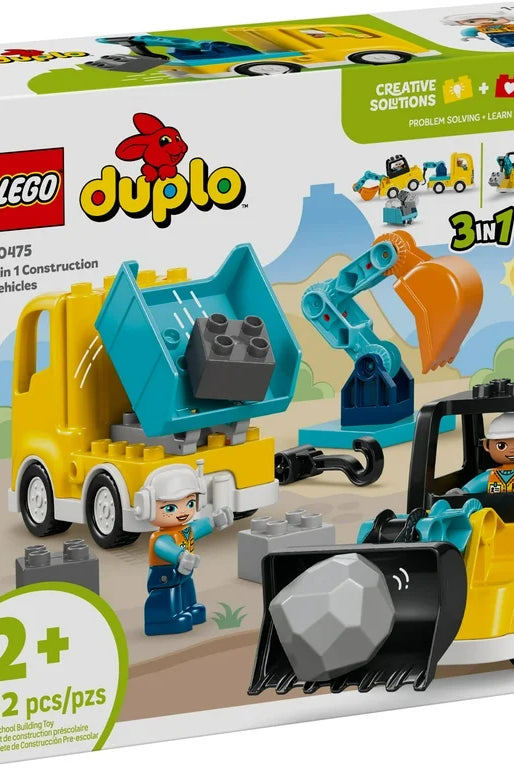 LEGO DUPLO Town 3 in 1 Construction Vehicles set 10475