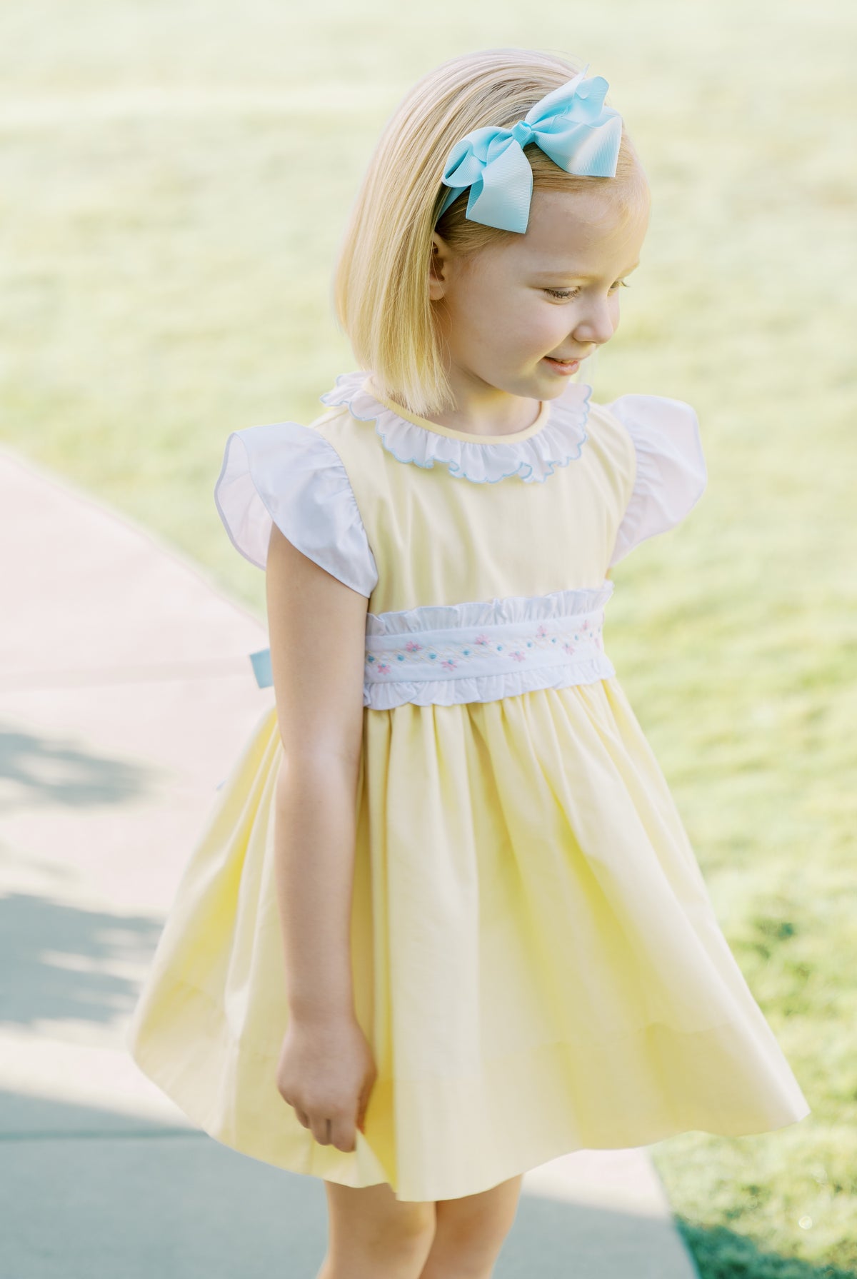 Yellow Toddler Girl Dress Proper Peony