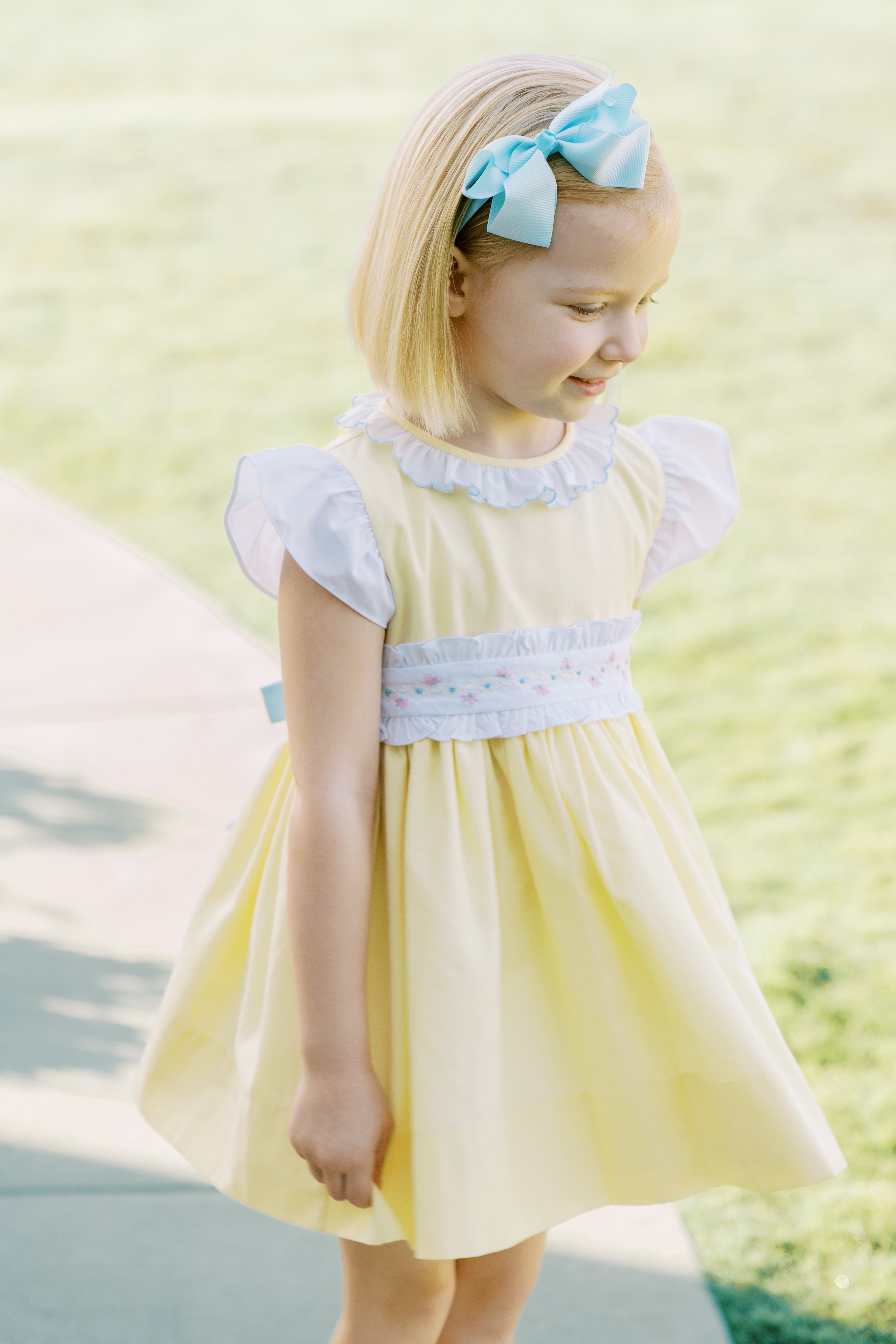 Yellow Toddler Girl Dress Proper Peony