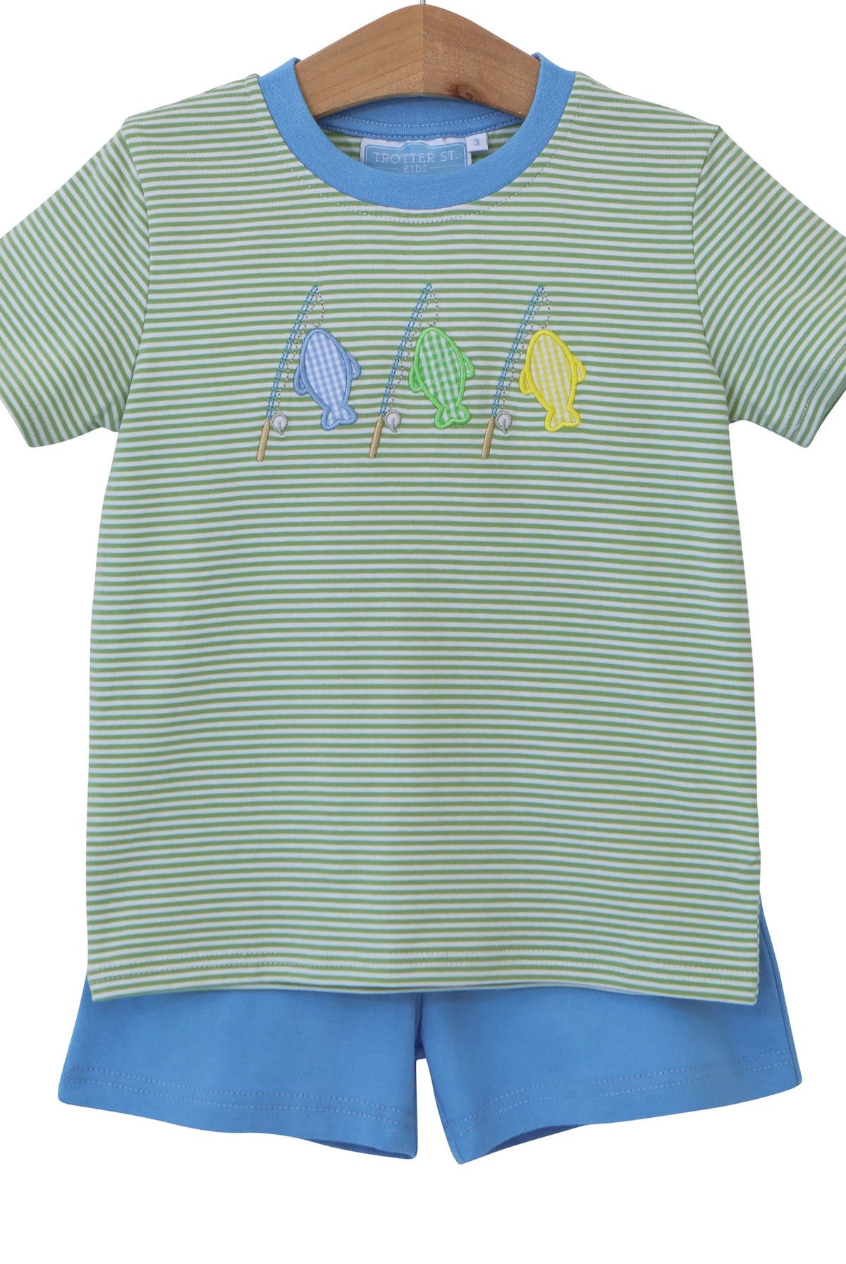 Hooked on Fishing Short Set by Trotter Street Kids