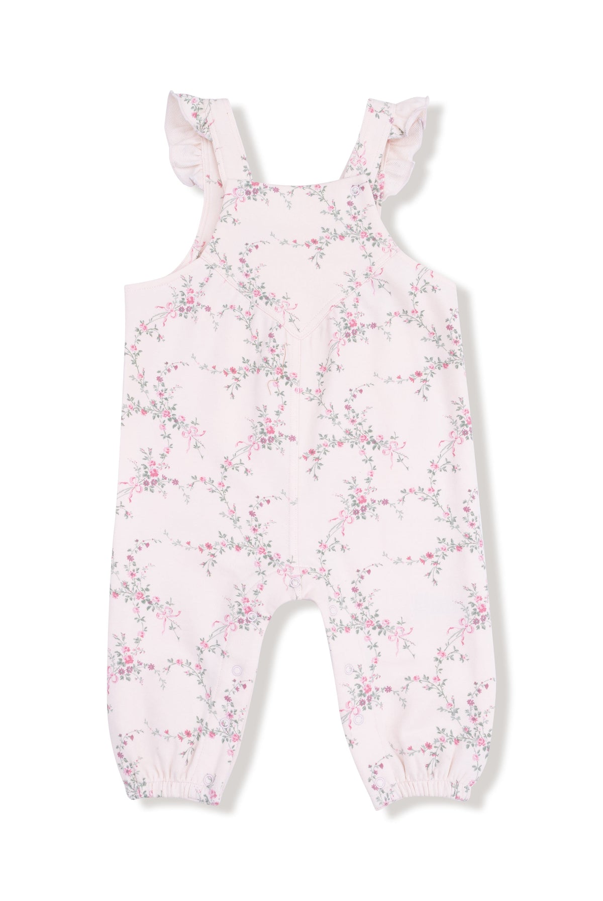 Antoinette Floral French Terry Overalls by Angel Dear