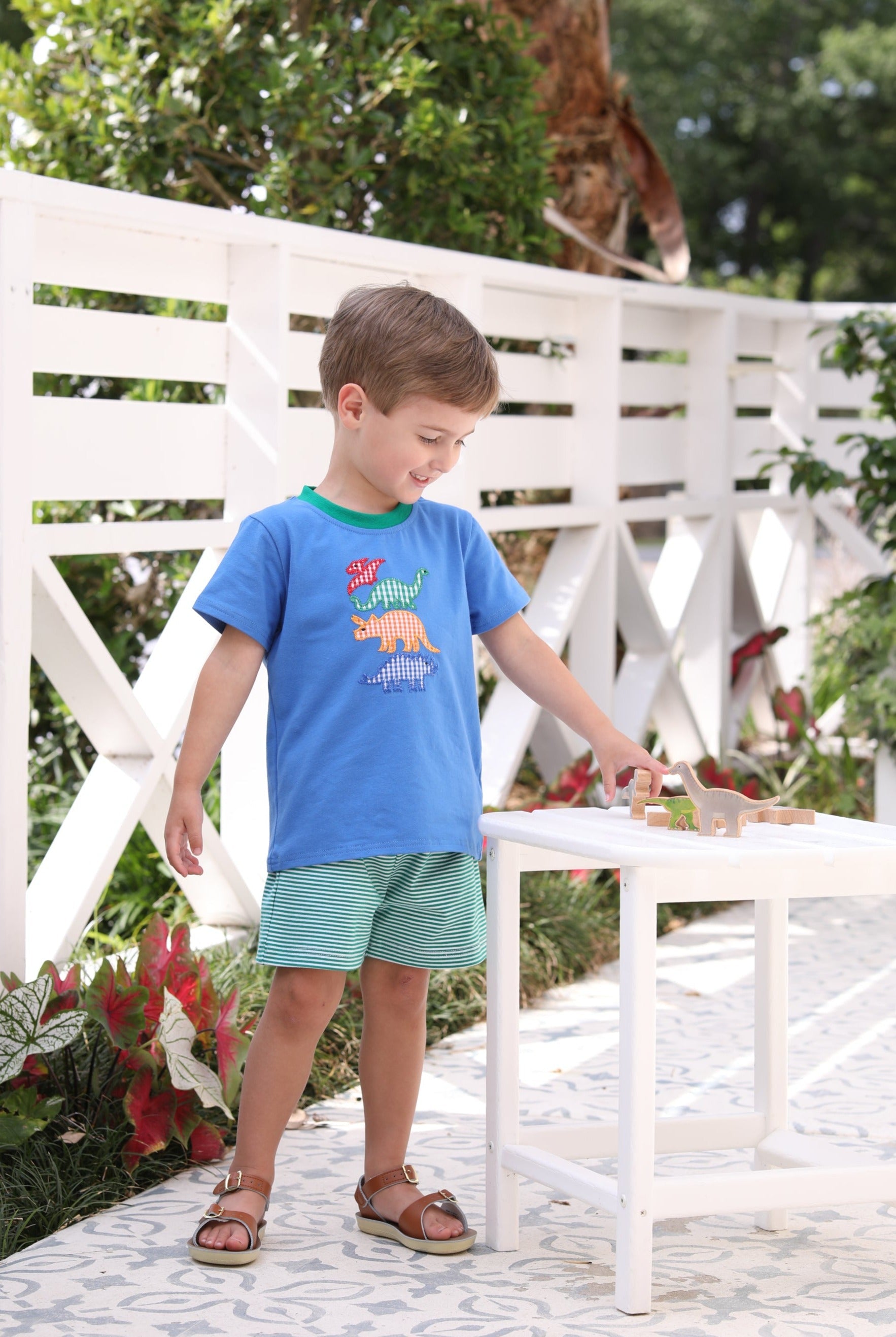 Dinosaur Short Set by Trotter Street Kids