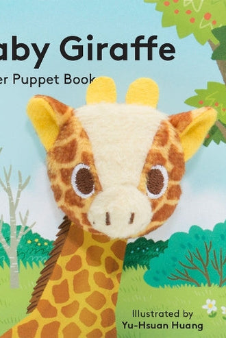 Baby giraffe finger puppet chunky board book cover