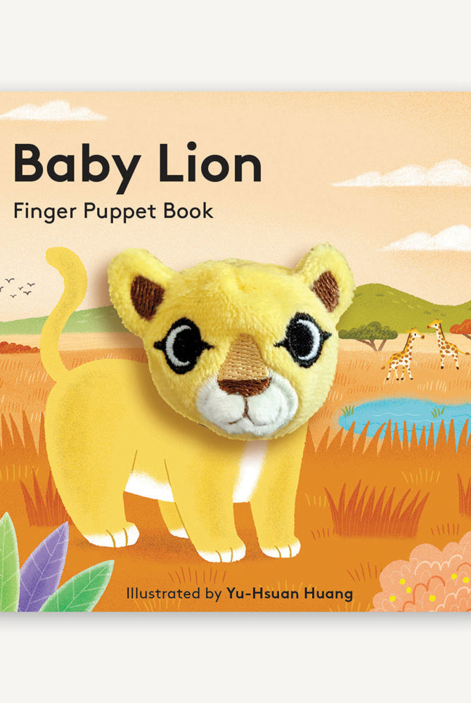 Baby Lion finger puppet chunky board book cover