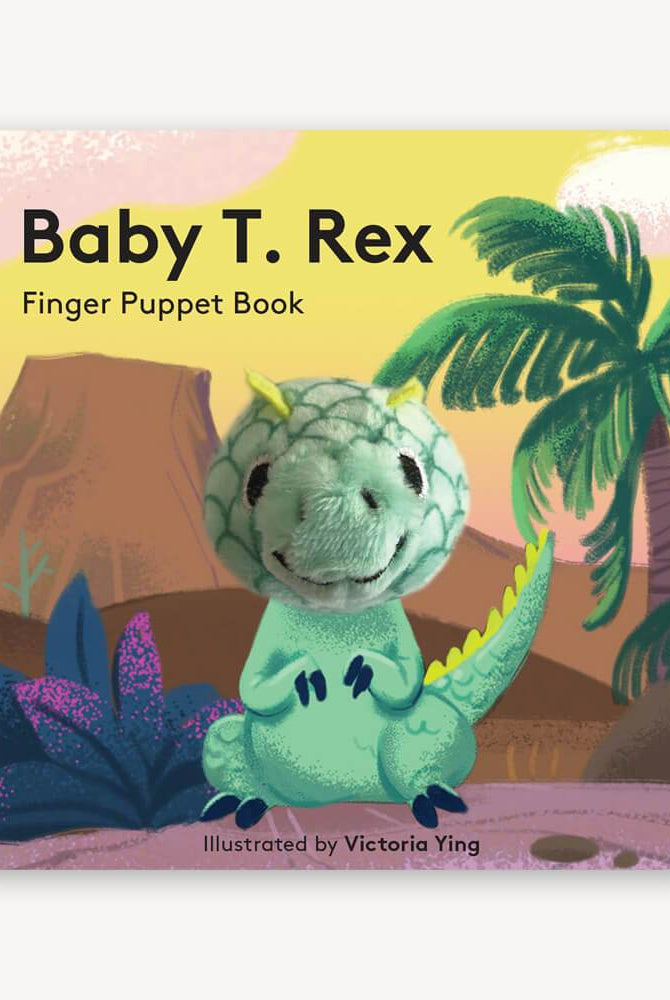 Baby T-Rex finger puppet chunky board book cover