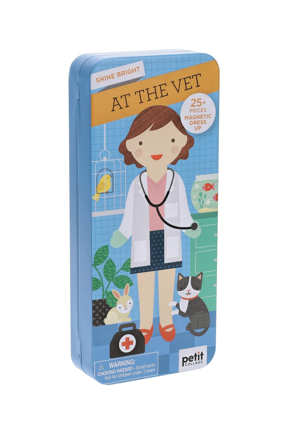 Shine Bright at the Vet magnetic dress-up play set for kids