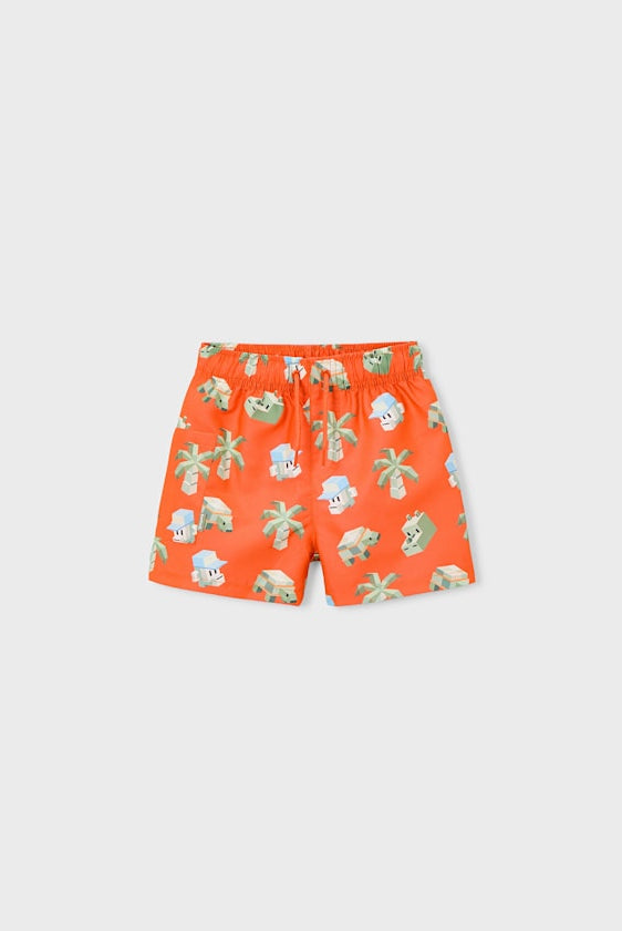 Mayoral Boys Orange Gaming Swim Trunks