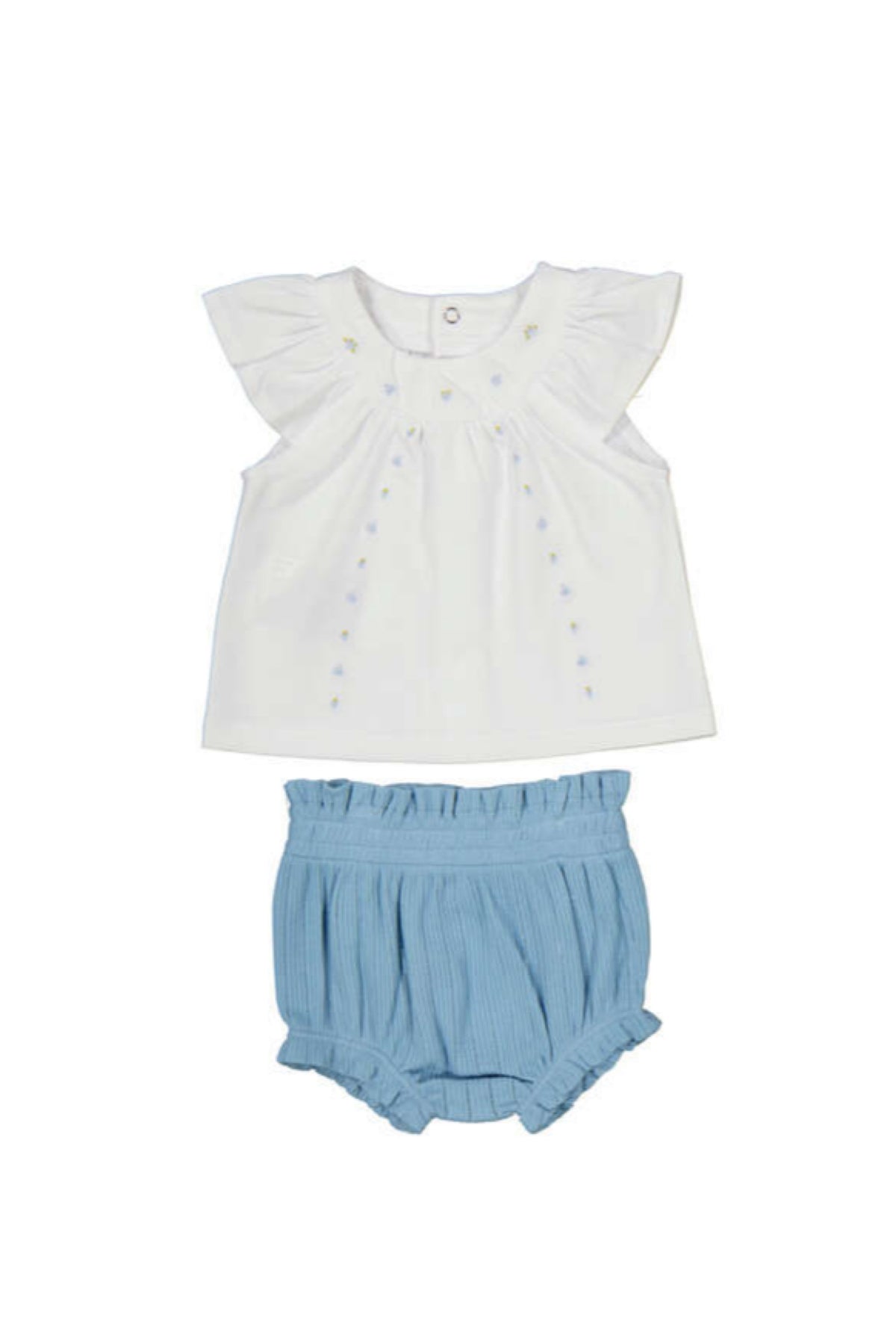 Mayoral Baby Girl Bloomer Set-Blue