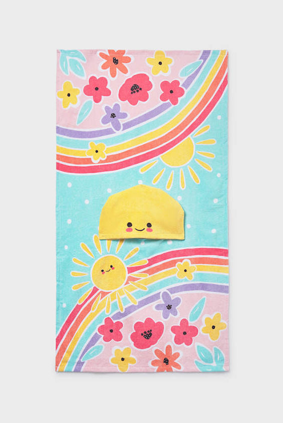 Mayoral Rainbow Beach Towel Cover Up for Girls