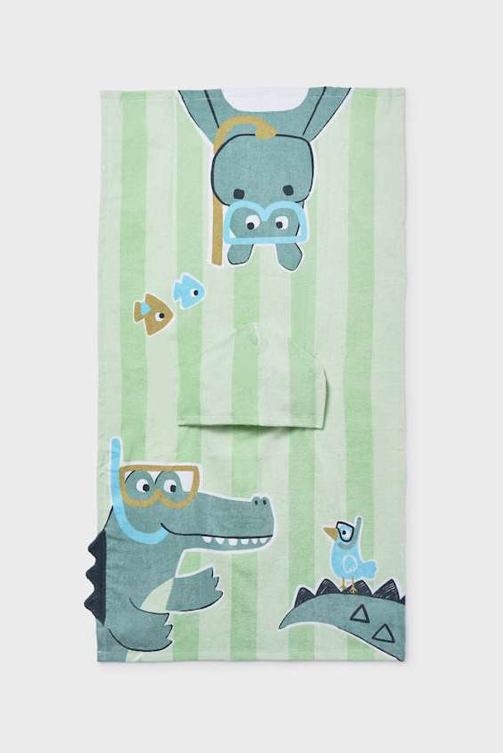 Mayoral Crocodile Beach Towel Coverup for Boys