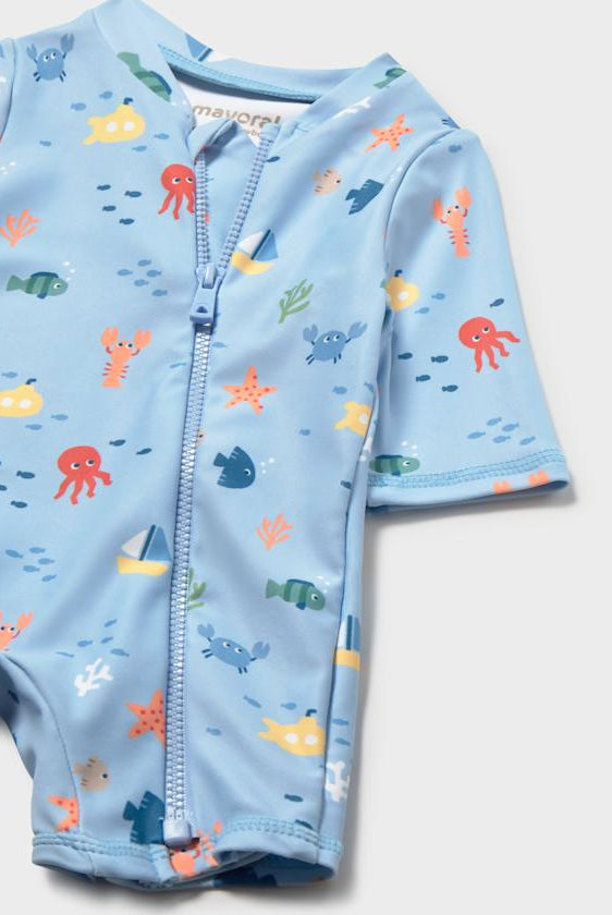 Mayoral UPF 40 baby boys swim romper