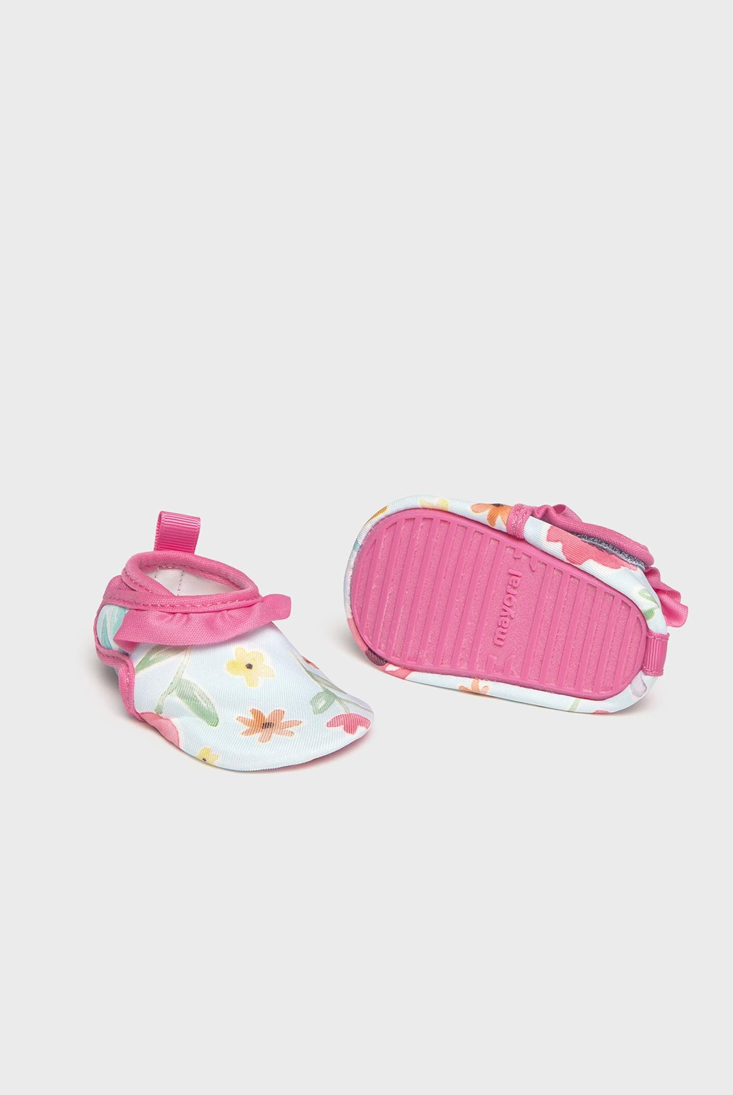 Girls tropical floral water shoes by Mayoral