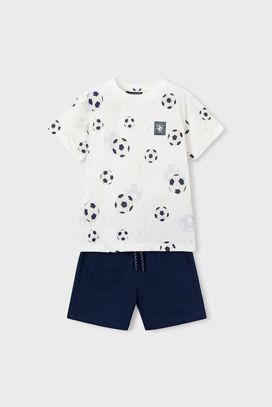 Mayoral Soccer Shirt and Short Set-front View