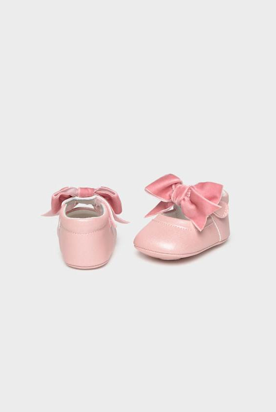 Velvet Bow crib Shoes for Photo shoot