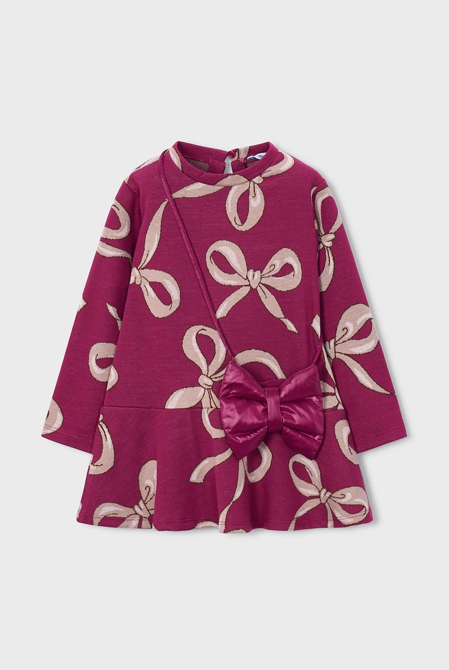 Pink Bow Dress for Toddler Girls