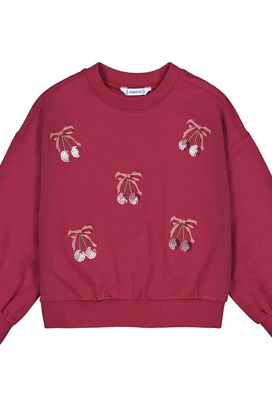 Cherry Sweatshirt for Toddler Girls