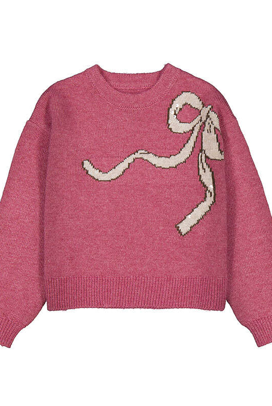 Mayoral Knit Bow Sweater for Girls
