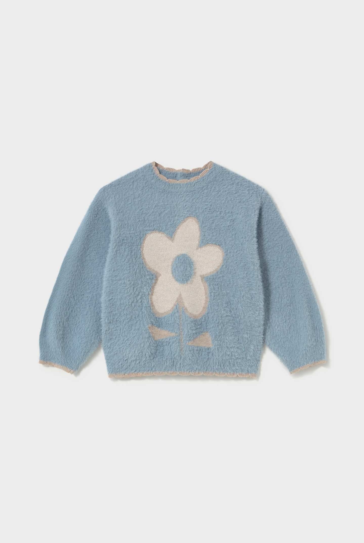 Mayoral Toddler Girl Flower Sweater