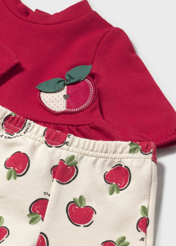 Apple Legging Set for Girls -Back to School / Cute as Buttons