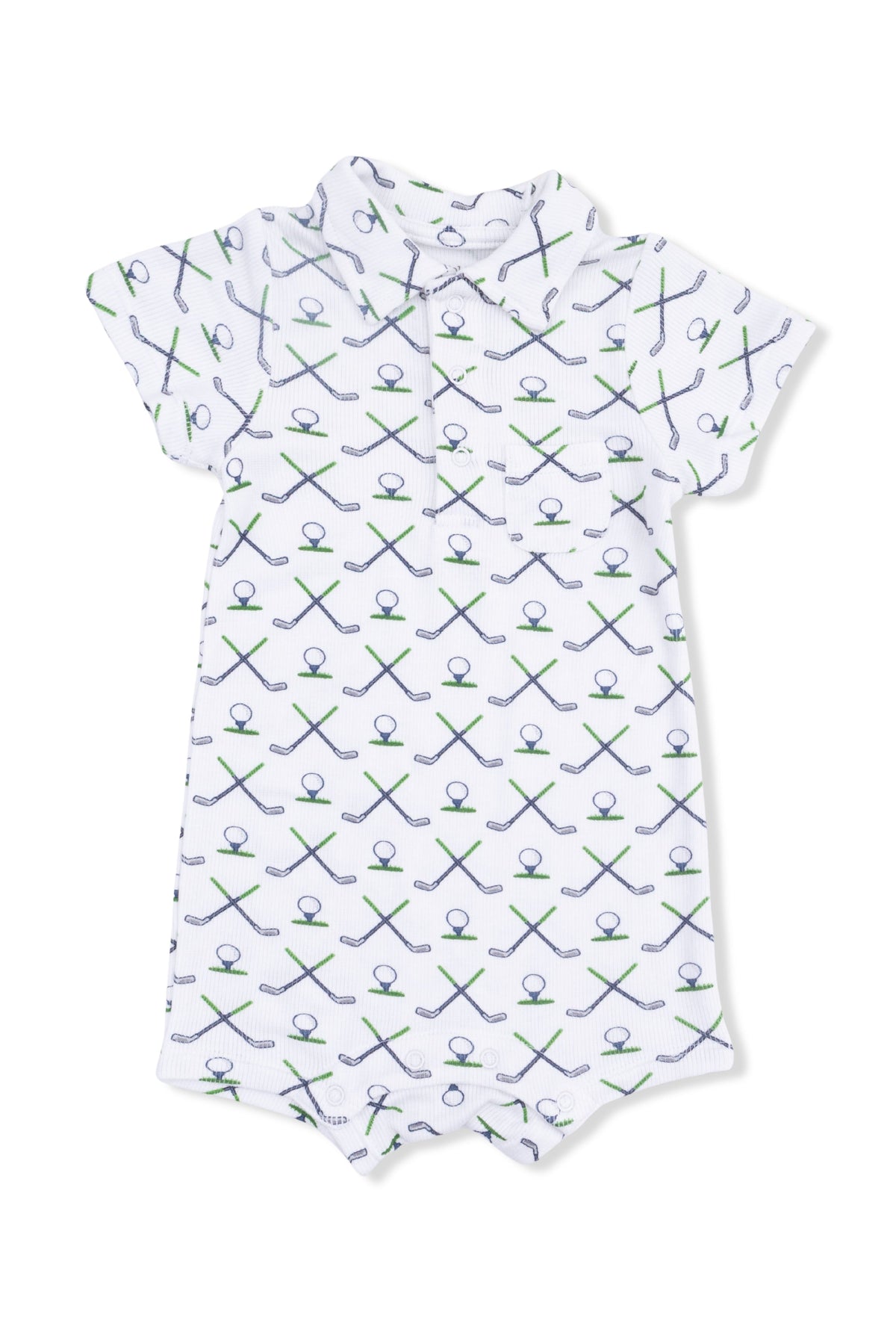 Short Golf romper for baby boys