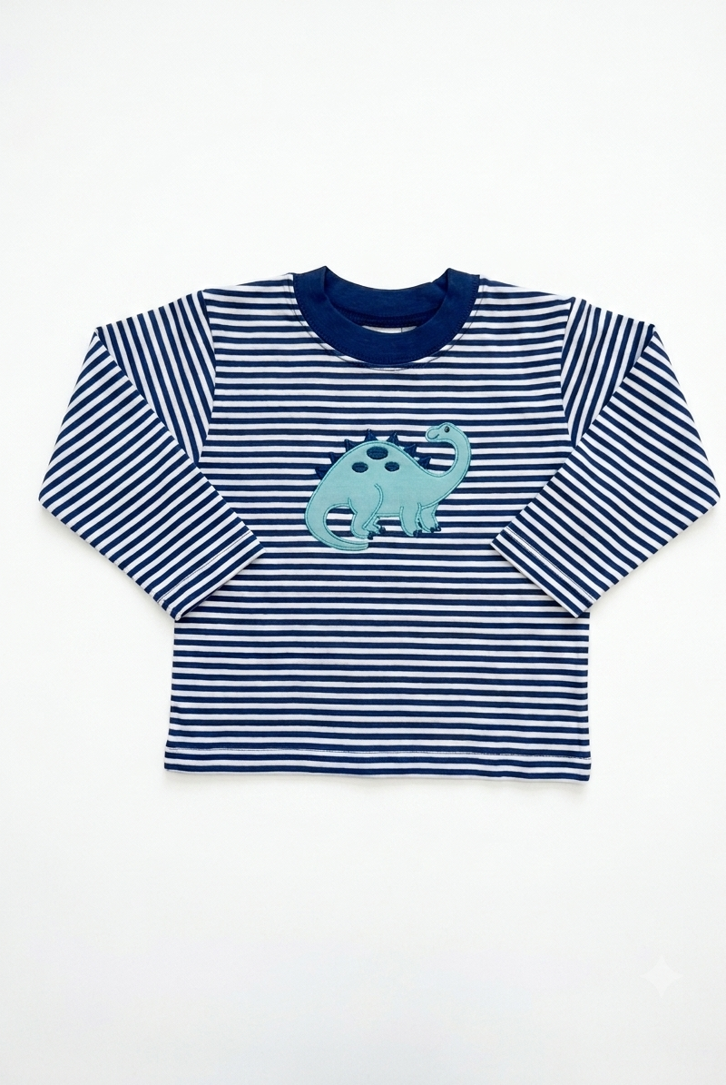 Luigi Kids Todder Boys Dinosaur Long Sleeve Tee